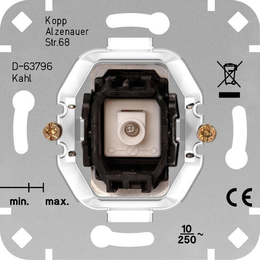 Kopp - Installationsschalter Kontrollschalter 504600007 250V Aus Wechsel − 10 Stück