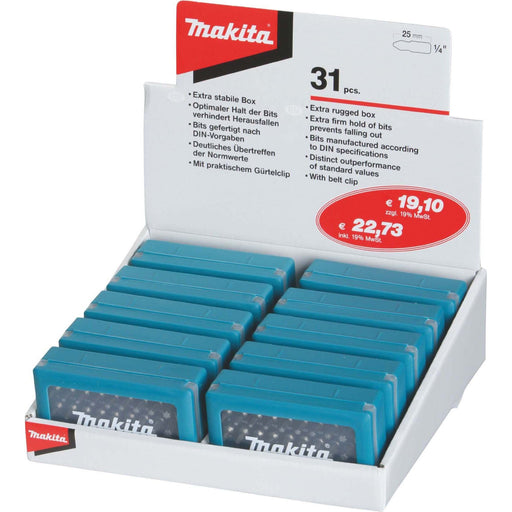 Makita - Bit-Set Display P-73352 P-73368 10xP-73352