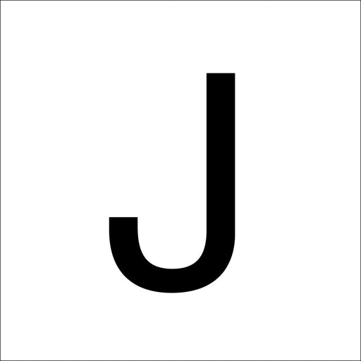 RZB - Beschriftung Buchstaben/Zahlen Buchstabe "J" 99222.013.J 100mm