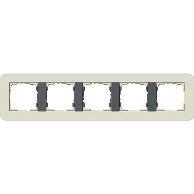 Gira - Abdeckrahmen 5fach 0215427 Sand/Anthrazit
