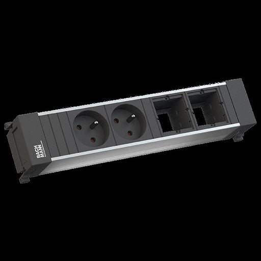 Bachmann - Mehrfachsteckdose Einbausteckdose 916.047 2xUTE 2xCM GST