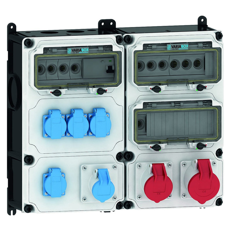 Bals Elektrotech - CEE-Steckdosen-Kombination (IEC 60309) Steckdosen-Kombination 89129 Größe DUO