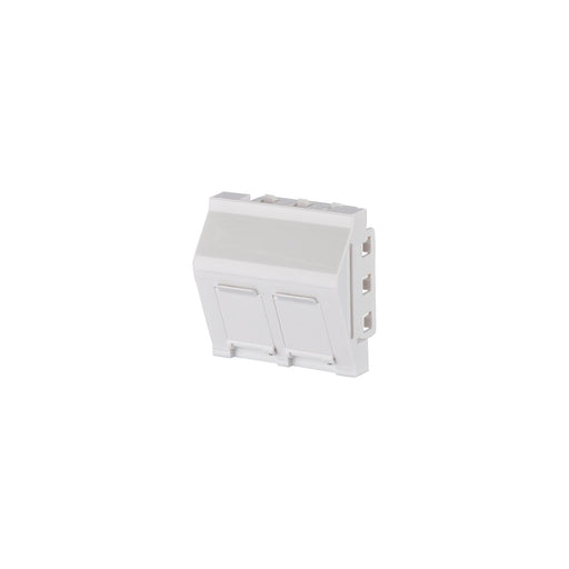 Metz Connect - Kommunikationsanschlussdose Kupfer Kanalanschlußeinheit 130915J4502KE RACEWAYOUT2PORT45x45