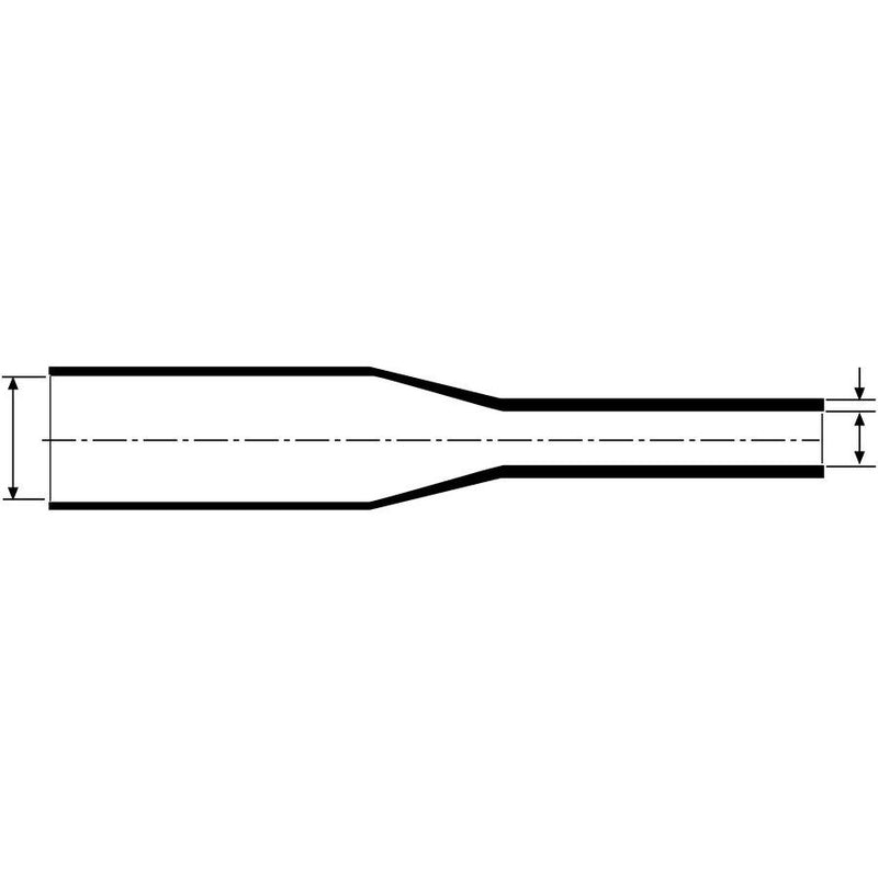 HellermannTyton - Schrumpfschlauch Warmschrumpfschlauch TREDUX HA47-19/6 dickwandig,1m