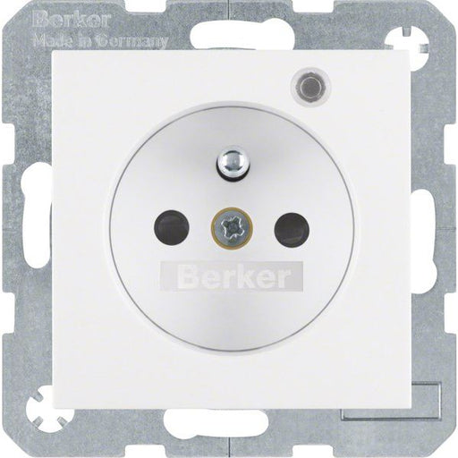 Berker - Steckdose Glas pws/gl 6765091909 Kontroll-LED