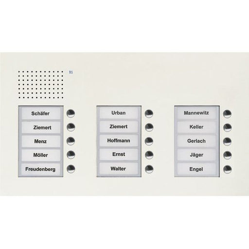 TCS Tür Control - Türstation für Türkommunikation Audio Außenstation PUK 15 PUK15/3-WS Tasten 3-spaltig UP