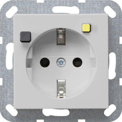 Gira - Steckdose FI-Schutzsteckdose 2677015 30mA SH grau