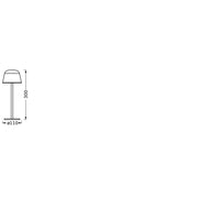 Ledvance - Tischleuchte LED-Akku-Tischleuchte E.S.TableCCT Magenta CCT, USB, Magenta