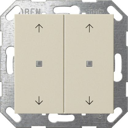 Gira - Bussystem-Tastwippe Taster Wippe 517401 KNX, 2f, Cremeweiß