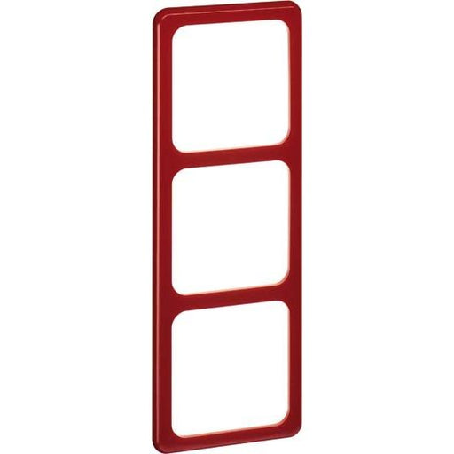 Peha - Abdeckrahmen Rahmen 3-fach rt D 80.673 ROT waage/senkrecht