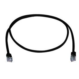 Telegärtner - Patchkabel Kupfer Patchkabel F/UTP Cat.5e 100008070 sw 0,5m FS100