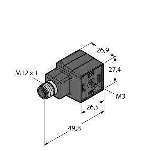 Turck - Ventilstecker (feldkonfektionierbar) Ventilsteckverbinder VAS22-S-FS #6606687 Bauform A