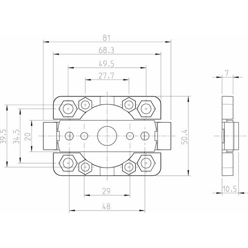 DELTA DORE - Zubehör/Ersatzteile für Tor-/Rollladenantriebe Antriebslager 3310 f.Small-Motoren