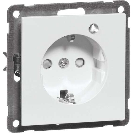 Peha - Schalter-/Steckdosenkombination Steckdose SCHUKO D 20.6511.022 LED/4 reinweiß LED