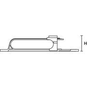 HellermannTyton - Befestigungsschelle für Kabel/Rohre Rohrclip 156-02742(150) BK (150) − 150 Stück