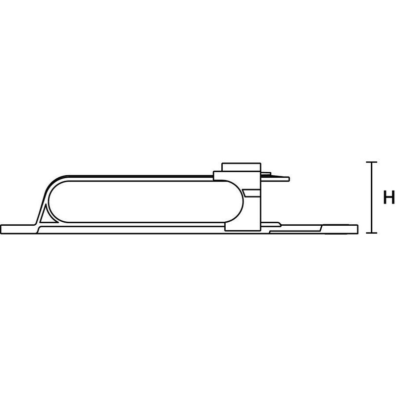 HellermannTyton - Befestigungsschelle für Kabel/Rohre Rohrclip 156-02742(150) BK (150) − 150 Stück