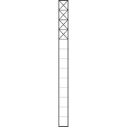 Siedle&Söhne - Kommunikations-Säule Kommunikations-Stele KSF 613-4 SM 1,3m sil/met 4Mod