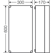 Hensel - Leergehäuse Mi 0400 275x575x146mm