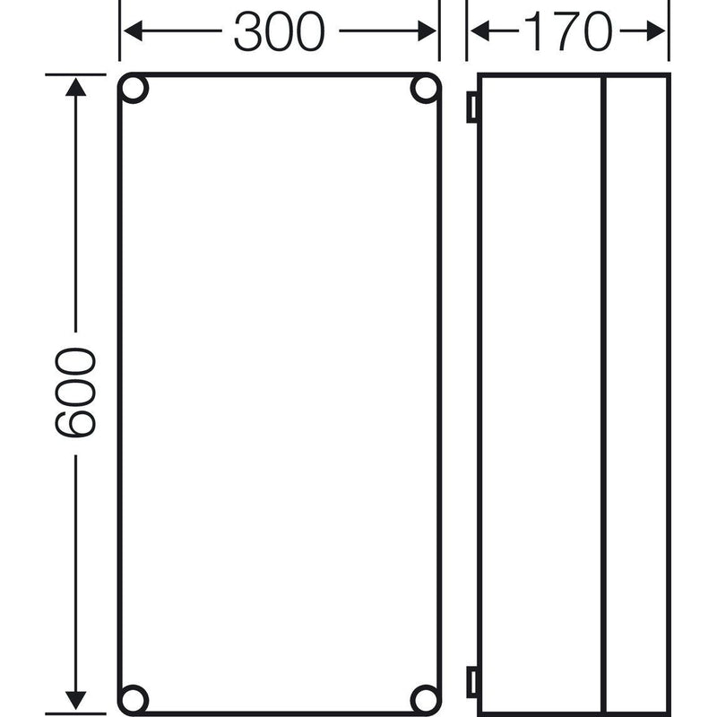 Hensel - Leergehäuse Mi 0400 275x575x146mm
