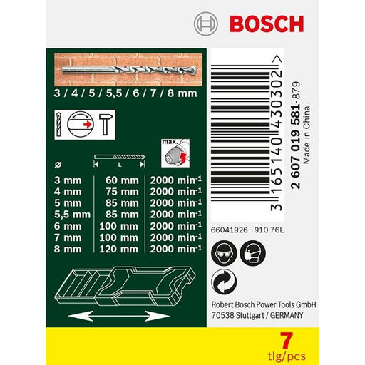 Bosch - Bohrer-Set Mini-X-Line 2607019581 Steinbohrer-Set