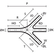 HellermannTyton - Aufteilkappe Flachprofilformteil 573H534-9 PO-X BK 5 schwarz − 5 Stück