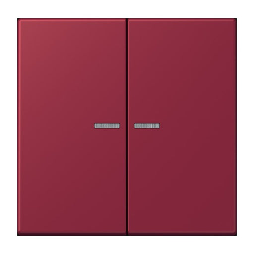Jung - Abdeckung/Bedienelement für Installationsschalterprogramme Wippe 2fach m. Lichtleiter LC 995 KO5 255 le rubis (4320M)