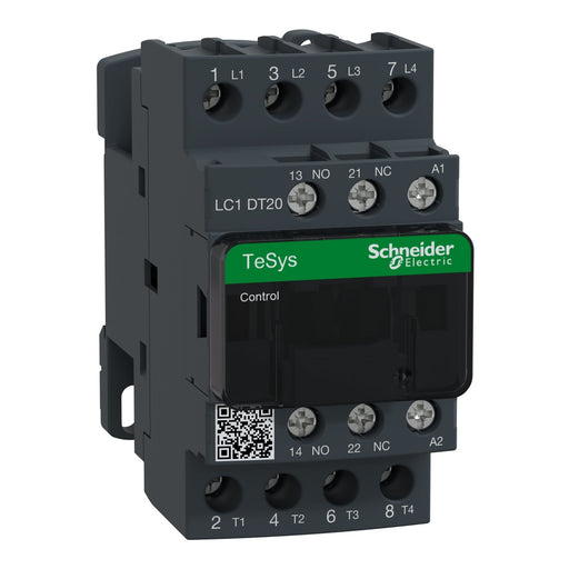 Schneider Electric - Leistungsschütz zum Schalten von Wechselstrom Leistungsschütz LC1DT20F7 4-polig, 1S, 1Ö