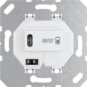 Jung - USB-Spannungsversorgung USB-Ladegerät PD USB PD60 C WW 1xTyp C, alpinweiß − 1 Stück