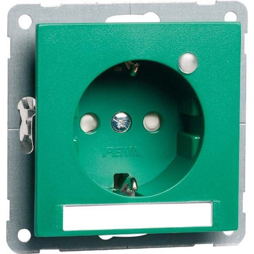 Peha - Schalter-/Steckdosenkombination Steckdose SCHUKO grün D 20.6511.422 LED/4 LED