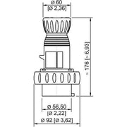 Stahl - Explosionsgeschützter CEE-Stecker/-Kupplung (IEC 60309) Stecker 16 A schwarz 7h 8570/12-507-S#272882