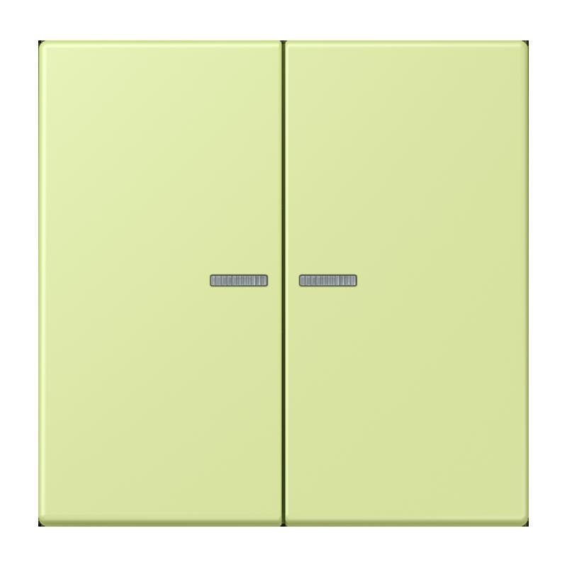Jung - Abdeckung/Bedienelement für Installationsschalterprogramme Wippe mit Lichtleiter LC 102 KO5 222 vert jaune clair