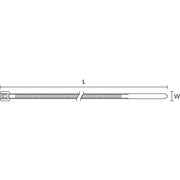 HellermannTyton - Kabelbinder CTT60R PA66 BK 100 205x4,7mm − 100 Stück
