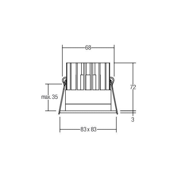 Brumberg Leuchten - Downlight/Strahler/Flutlicht LED-Einbaudownlight 500mA 12036854