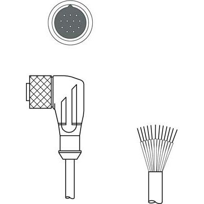 Leuze - Konfektioniertes Sensor-Aktor-Kabel Anschlussleitung KD U-M23-CW-P1-050