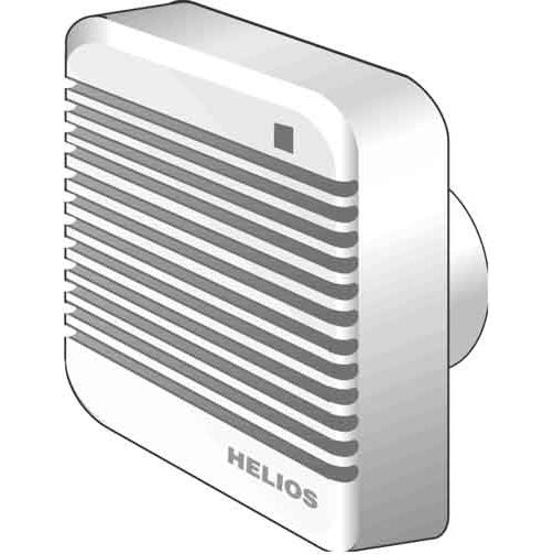 Helios Ventilatoren - Kleinraumventilator Wandeinbauventilator HV 150/4 DN150 IP44 − 2 Stück