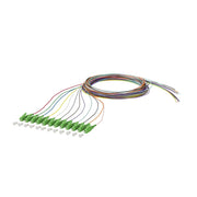 Metz Connect - LWL-Pigtail OpDAT Pigtail LC-APC 150Q1JA0020E 2m OS2 B2 12farbig − 12 Stück