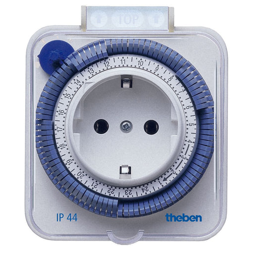Theben - Steckdosenschaltuhr Zeitprogrammstecker TIMER 26-IP44 ws
