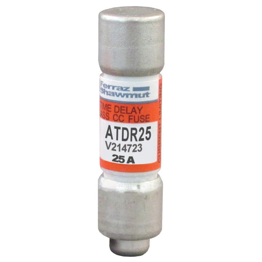 Mersen - Zylindrische Sicherung Sicherungseinsatz Class CC ATDR25 25A/600V 10x38 − 10 Stück