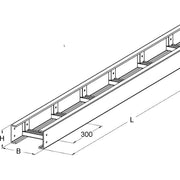 Niedax - Kabelleiter GFK-Kabelleiter UL 100.400/3 − 3 Meter