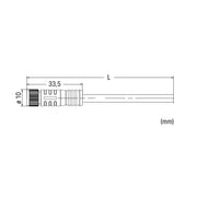 WAGO - Konfektioniertes Sensor-Aktor-Kabel Sensor-Aktorleitung axial 756-6101/030-150 M8-Buchse 3-polig