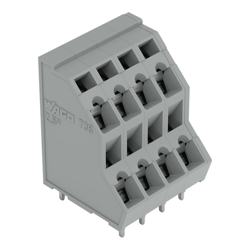 WAGO - Leiterplattenklemme DoppelstockLeiterplattenk. 736-102 2,5mm² − 161 Stück