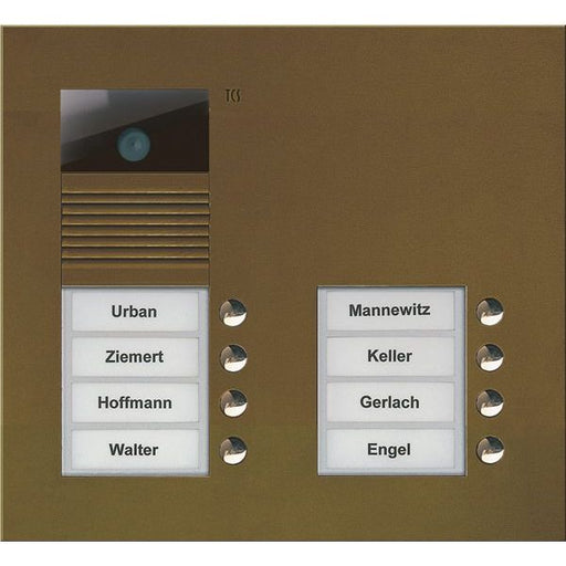 TCS Tür Control - Türstation für Türkommunikation Video color Außenstation V AVU15080-0012 PUK 8 Tasten 2-spalt