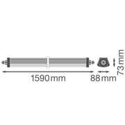 Ledvance - Decken-/Wandleuchte LED-Feuchtraumleuchte DPFLEXTH1,5P42WML840 1,5m, 840, ML