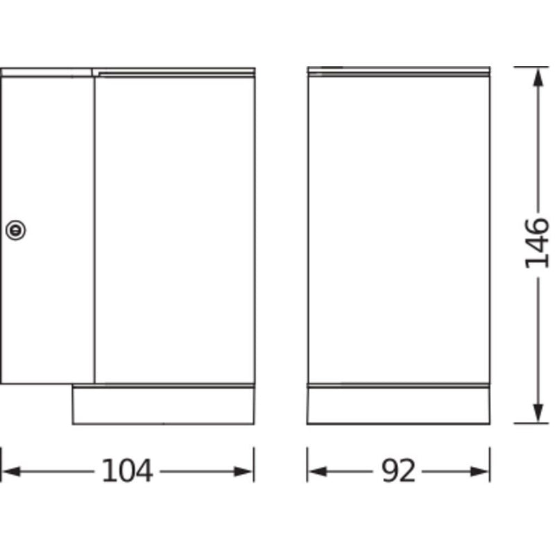 Ledvance - Decken-/Wandleuchte Wandleuchte GU10 ENDURA#4058075554535