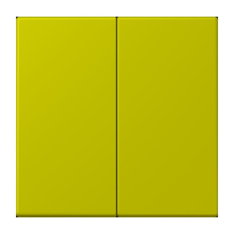 Jung - Abdeckung/Bedienelement für Installationsschalterprogramme Wippe für Taster 2fach LC 102 249 vert olive vif
