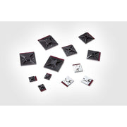 HellermannTyton - Befestigungssockel und -element für Kabelbinder Klebesockel MB5APT-A-PA66-BK 38x38mm sw − 100 Stück