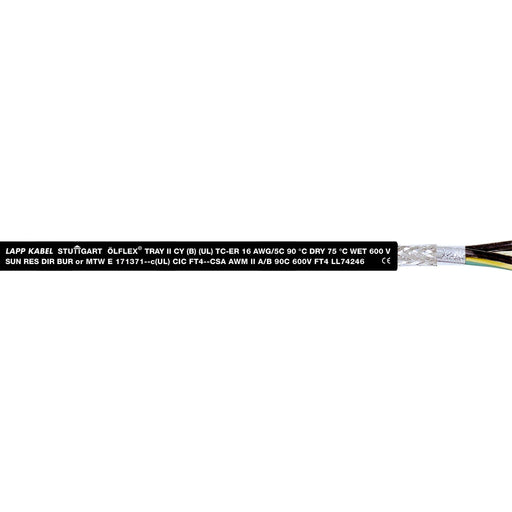 Lapp Kabel&Leitung - Energiekabel < 1 kV, für ortsveränderlichen Einsatz ÖLFLEX TRAY II CY 7G1,5 2216070