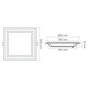 Nobile - Decken-/Wandleuchte LED-Glas-Panel 1561560545 DTW, 350mA
