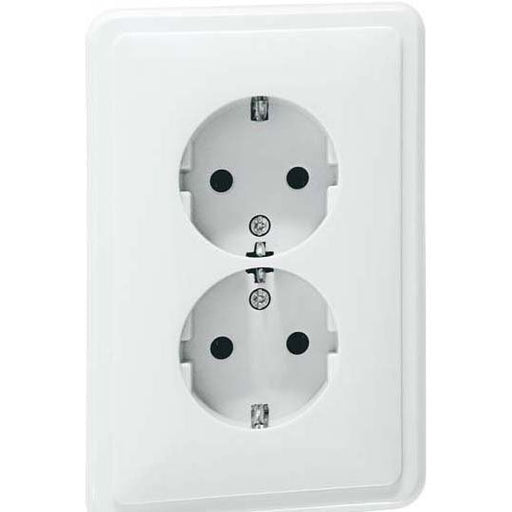 Peha - Schalter-/Steckdosenkombination SCHUKO-Steckdose H 80.6412.02 2fach,reinweiß