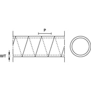 HellermannTyton - Kabelbündelungsschlauch Spiralschlauch SBPTFE9 NA-PTFE − 5 Meter